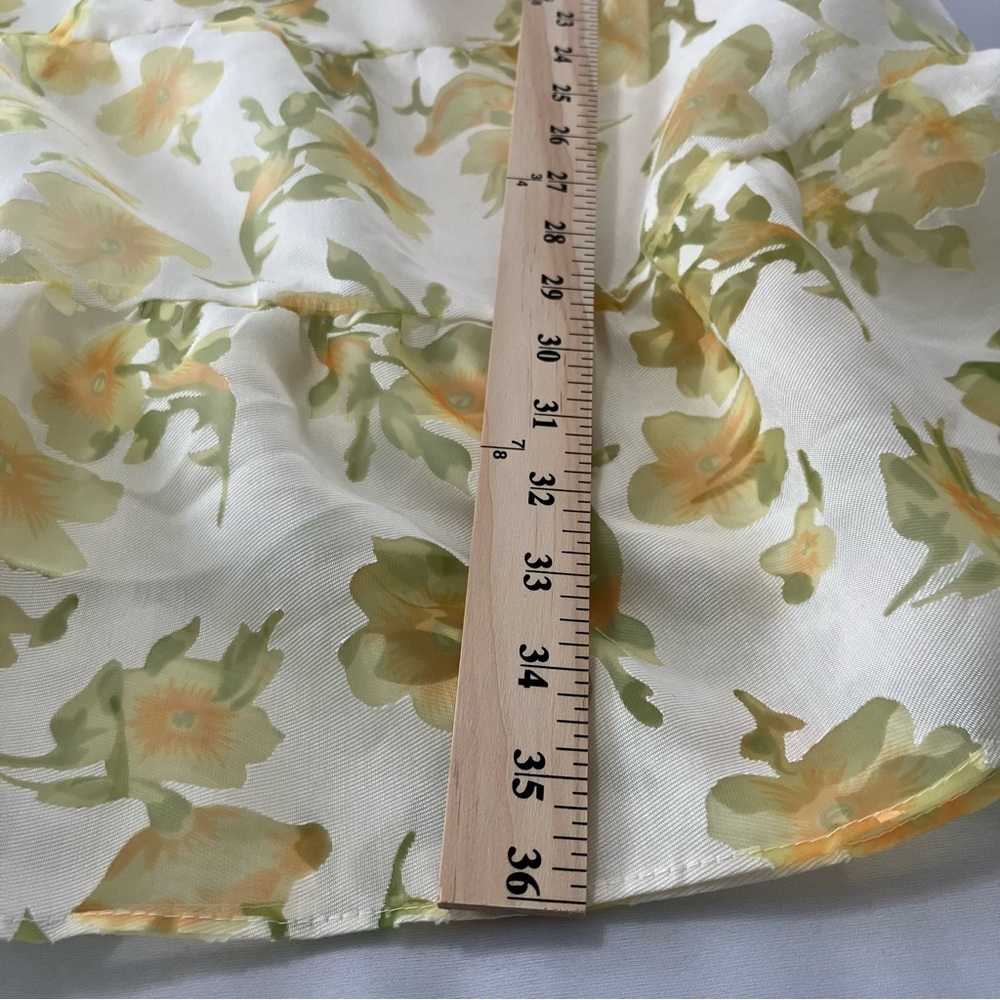 Layered With Love NWT 3X Plus Size Yellow Floral Midi Dress Feminine - Picture 16 of 16
